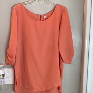 Japna size small peach blouse.